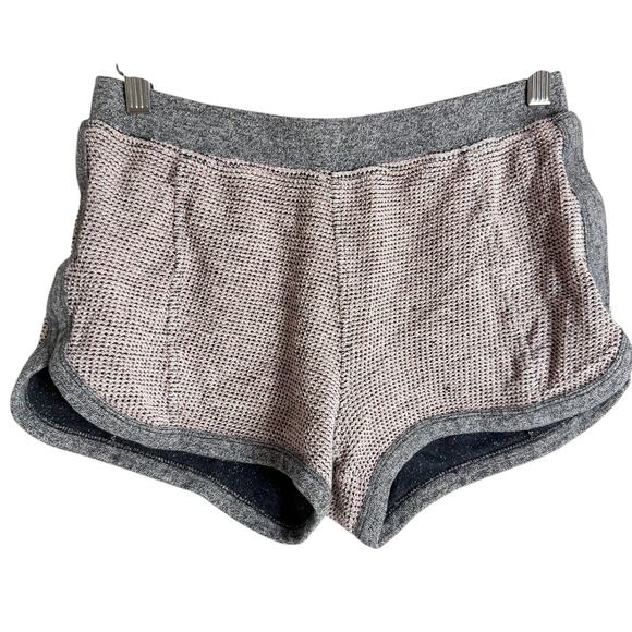 T Alexander Wang Gray Textured Knit Micro Mini Lounge Running Shorts Medium - Picture 1 of 7